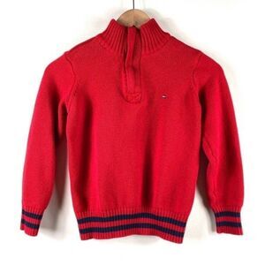 Tommy Hilfiger Boys Half-zip Warm Dressy Sweater Size 3T